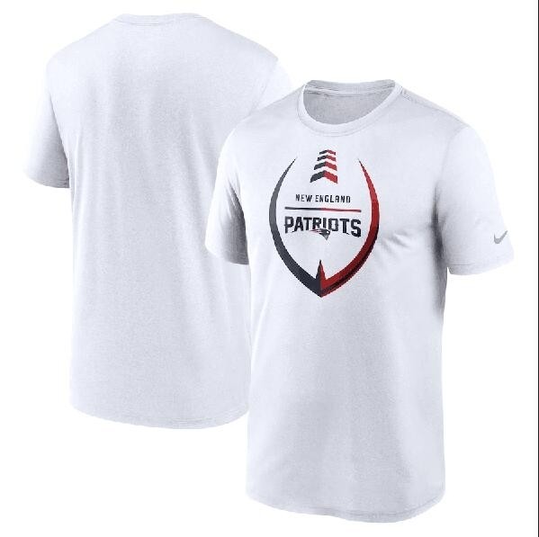 Men's New England Patriots White Legend Icon Ring Performance T-Shirt