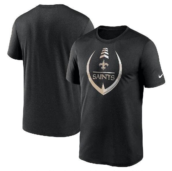 Men's New Orleans Saints Black Legend Icon Ring Performance T-Shirt