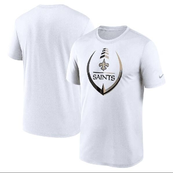 Men's New Orleans Saints White Legend Icon Ring Performance T-Shirt