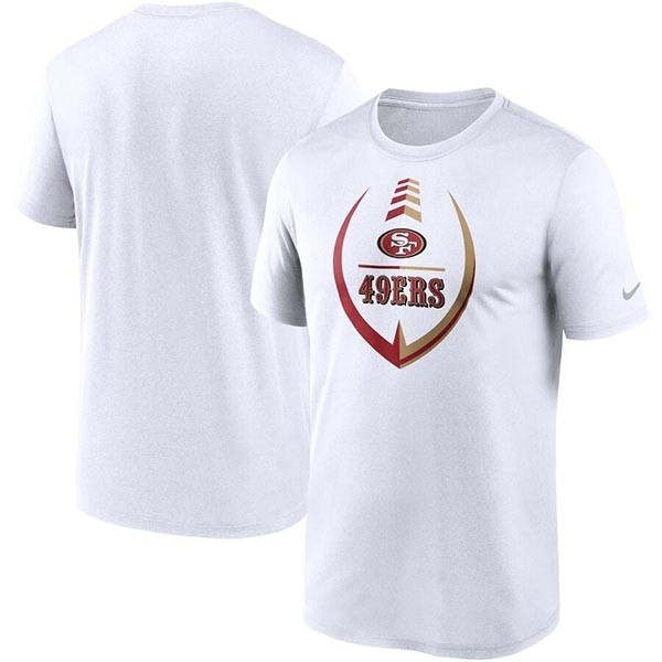 Men's San Francisco 49ers White Legend Icon Ring Performance T-Shirt