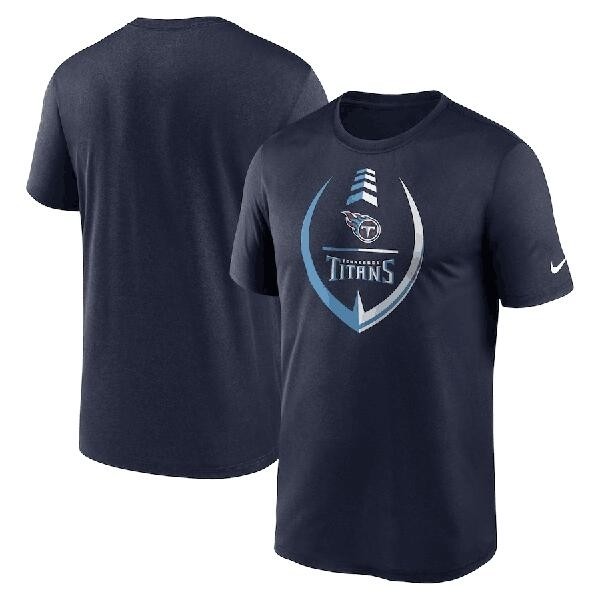 Men's Tennessee Titans Navy Legend Icon Ring Performance T-Shirt