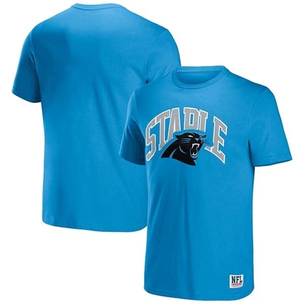 Men's Carolina Panthers X Staple Blue Logo Lockup T-Shirt