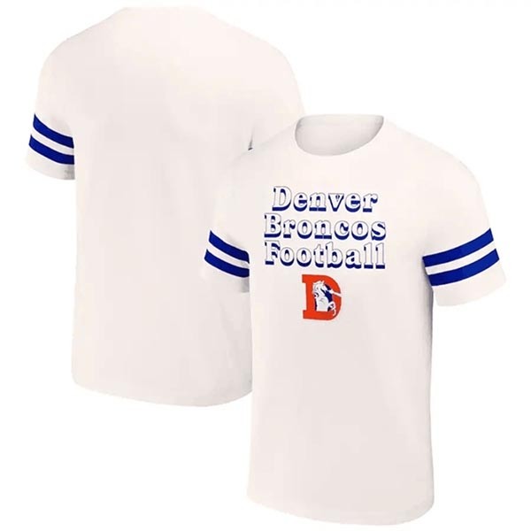 Men's Denver Broncos Cream X Darius Rucker Collection Vintage T-Shirt