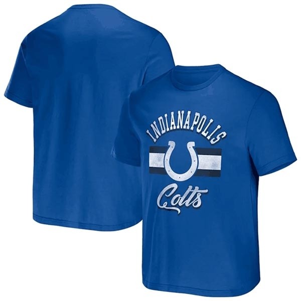 Men's Indianapolis Colts Blue X Darius Rucker Collection Stripe T-Shirt