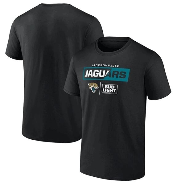 Men's Jacksonville Jaguars Black X Bud Light T-Shirt