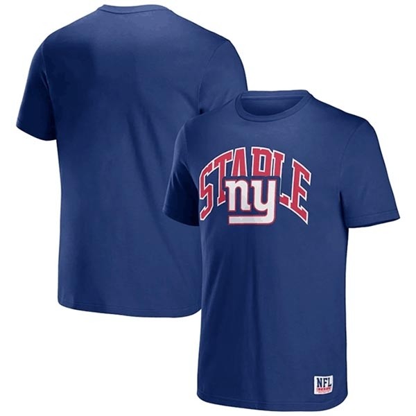 Men's New York Giants X Staple Blue Logo Lockup T-Shirt