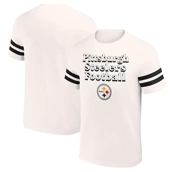 Men's Pittsburgh Steelers Cream X Darius Rucker Collection Vintage T-Shirt