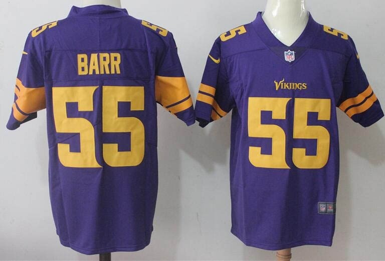 NFL Vikings #55 Anthony Barr Purple Color Rush Limited Jersey