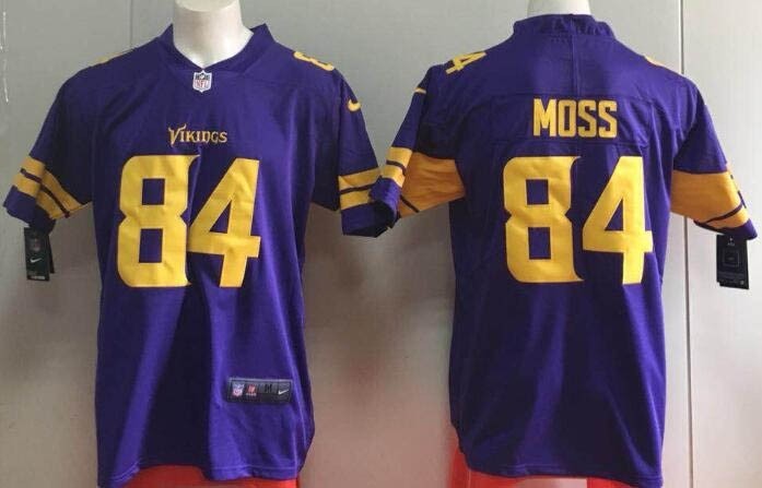 NFL Vikings #84 Randy Moss Purple Color Rush Limited Jersey