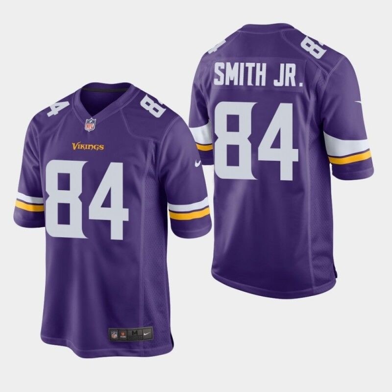 Men's Minnesota Vikings Vikings #84 Irv Smith jr. Purple Vapor Untouchable Limited Jersey