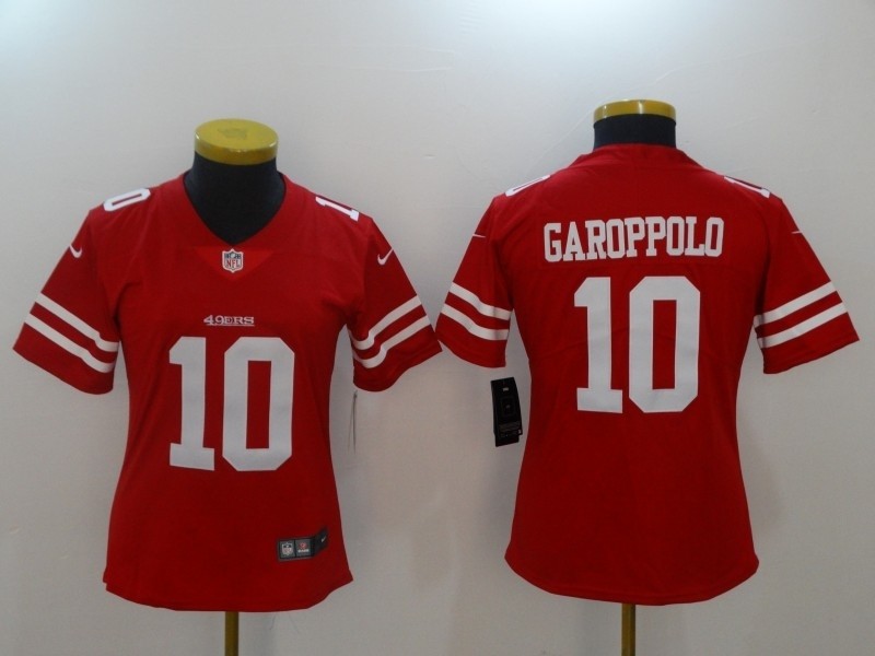 NFL Women San Francisco 49ers Garoppolo #10 Red Jersey