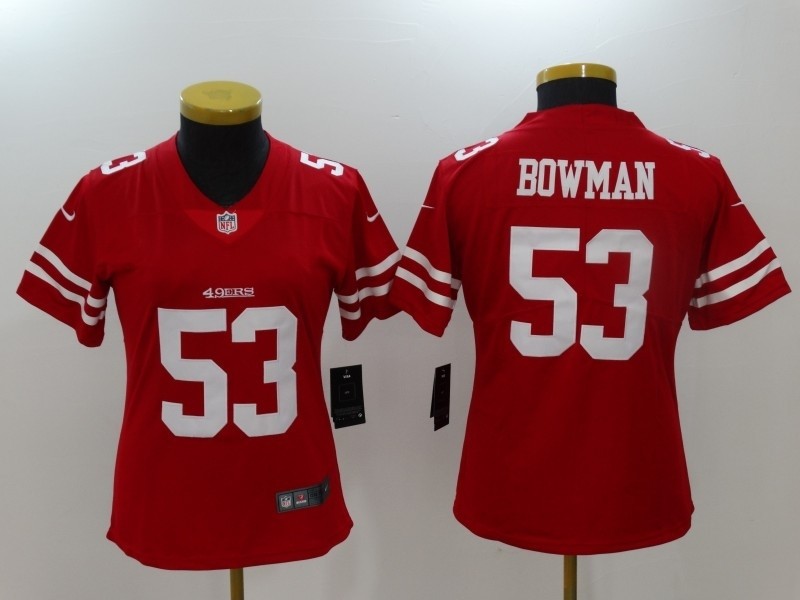 NFL Women San Francisco 49ers NaVorro Bowman #53 Red Jersey