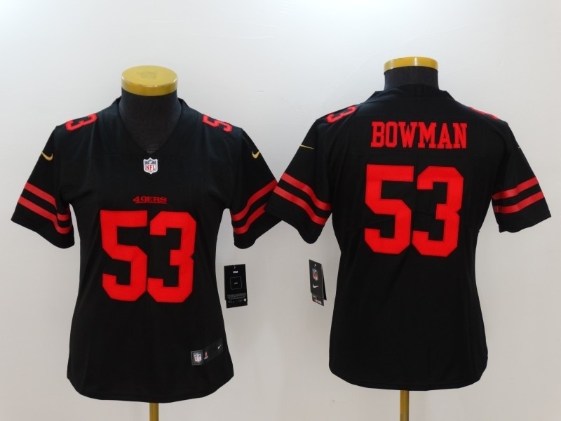 NFL Women San Francisco 49ers NaVorro Bowman #53 Black Jersey