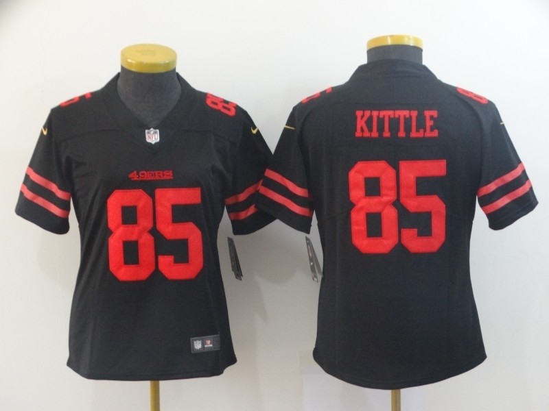 NFL Women San Francisco 49ers Kittle #85 Black Jersey