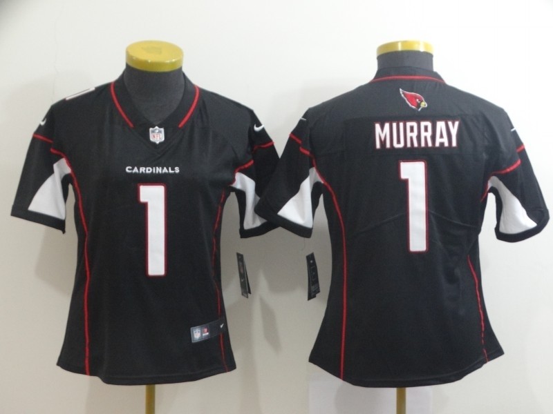 NFL Women Arizona Cardinals Kyler Murray #1 Black Jersey