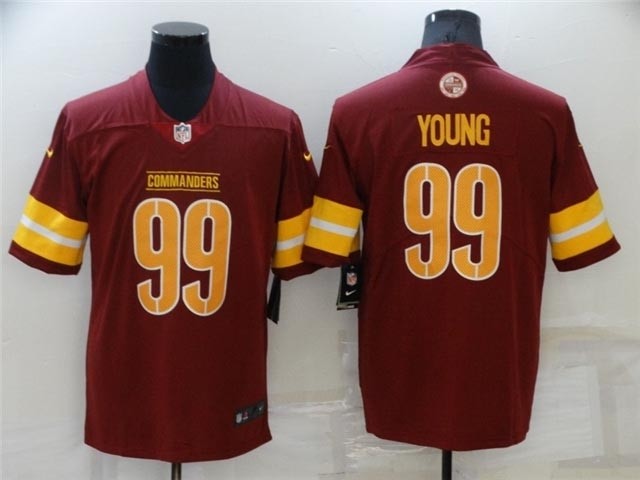 Washington Commanders #99 Chase Young Burgundy Vapor Limited Jersey