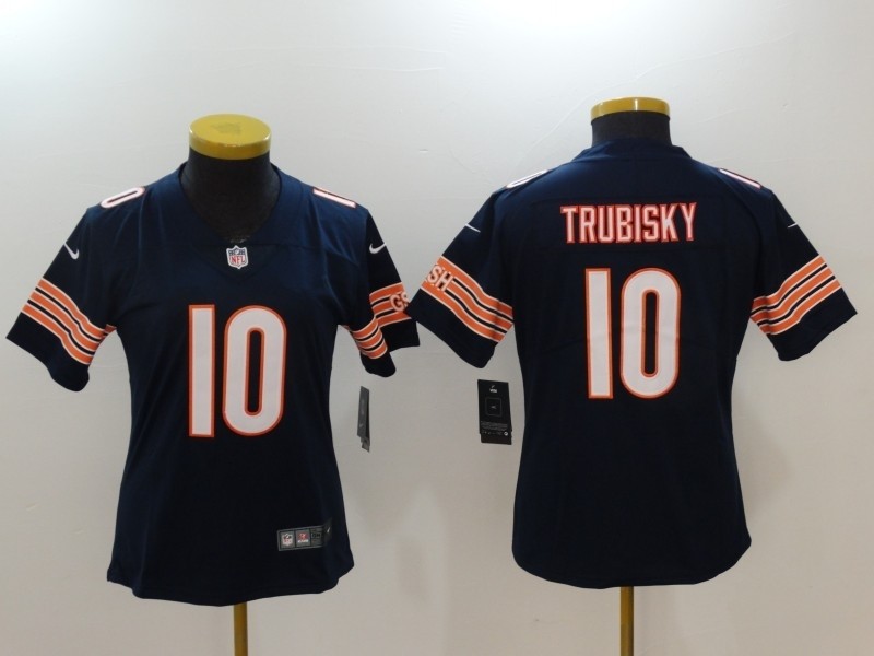 NFL Women Bears Truubisky #10 Blue Jersey