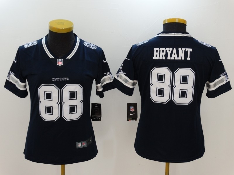 NFL Women Dallas Cowboys Dez Bryant #88 blue Jersey