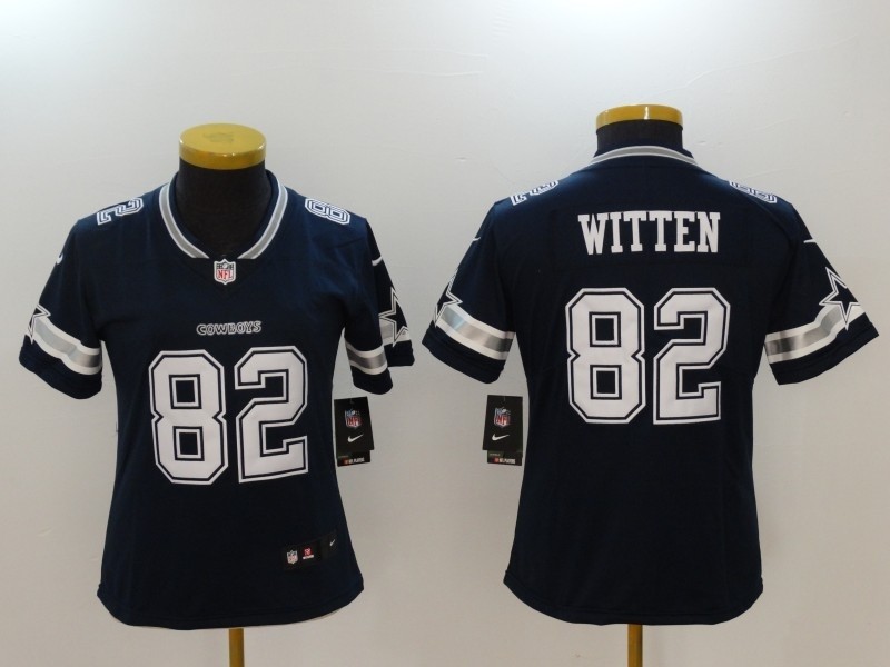 NFL Women Dallas Cowboys Witten #82 blue Jersey