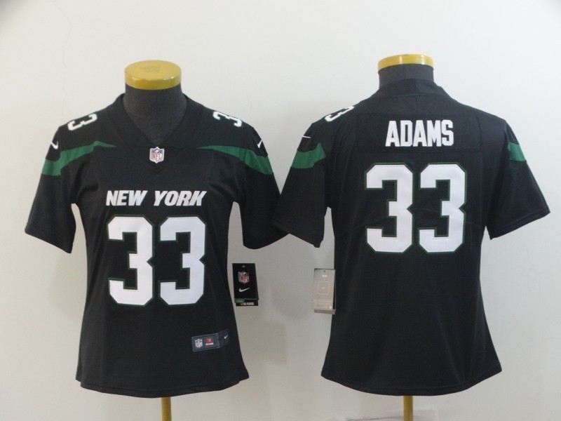 NFL Women New York Jets Jamal Adams #33 black 2019 Jersey