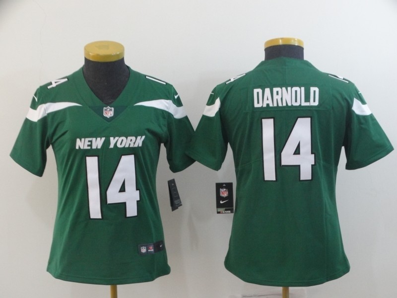 NFL Women New York Jets Sam Darnold #14 Green 2019 Jersey