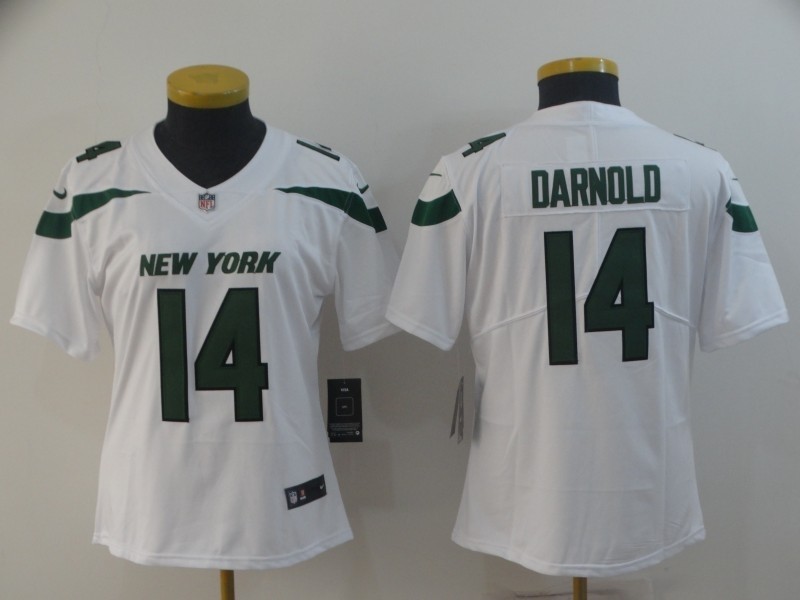 NFL Women New York Jets Sam Darnold #14 White 2019 Jersey