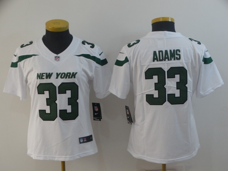 NFL Women New York Jets Jamal Adams #33 White 2019 Jersey