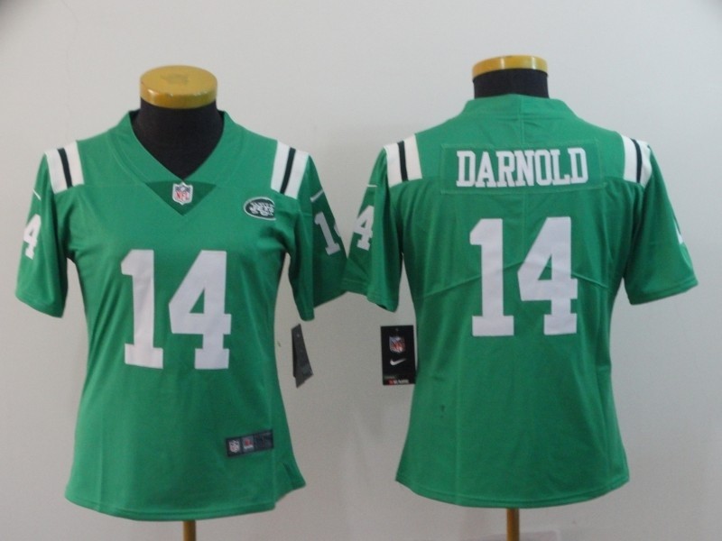 NFL Women New York Jets Sam Darnold #14 light Green Jersey