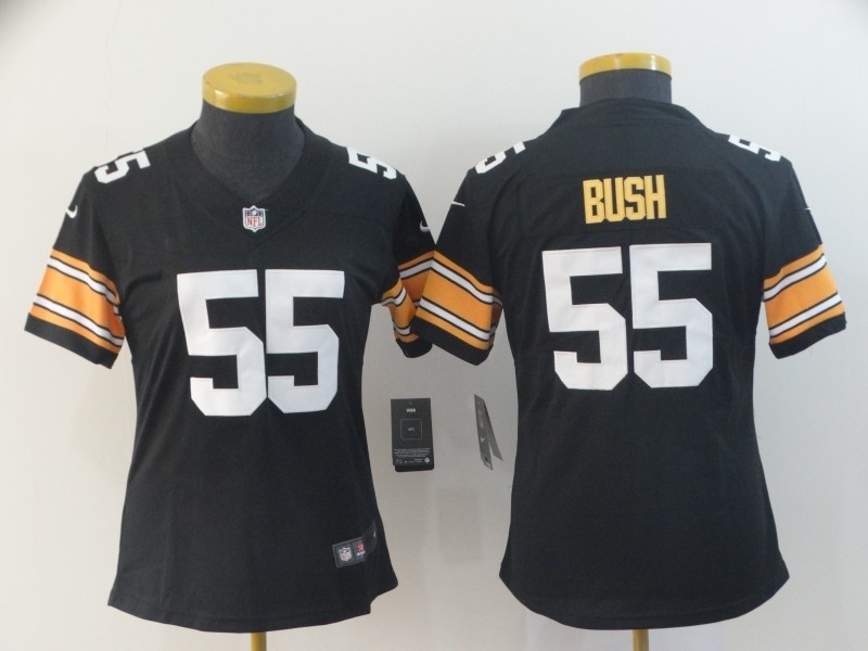 NFL Women Steelers Devin Bush #55 black New 2018 Legend Jersey