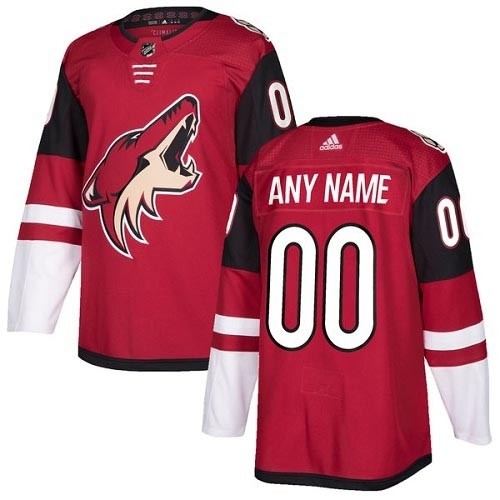 Men's Adidas Coyotes Personalized Authentic Red Home NHL Jersey(Name and number remark in comment column)