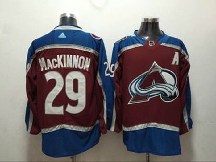 NHL Colorado Avalanche #29 Nathan MacKinnon Red Adidas Jersey