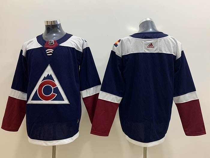 NHL Colorado Avalanche Blank Navy Alternate Adidas Jersey