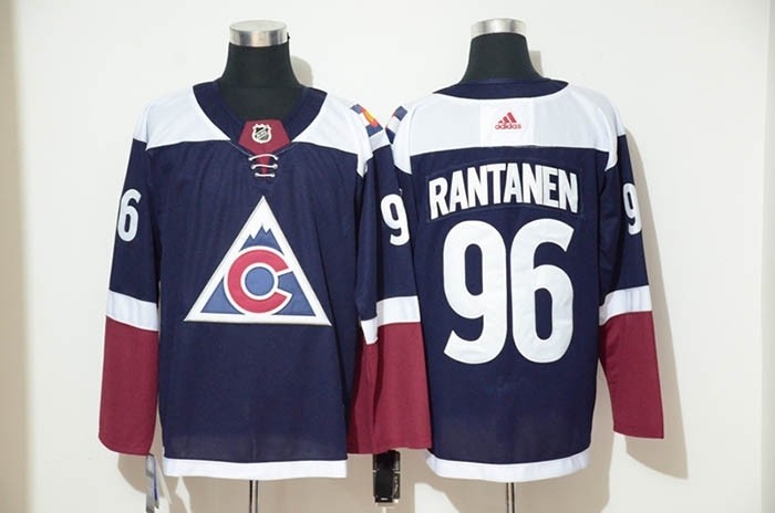 NHL Colorado Avalanche #96 Mikko Rantanen Navy Alternate Adidas Jersey