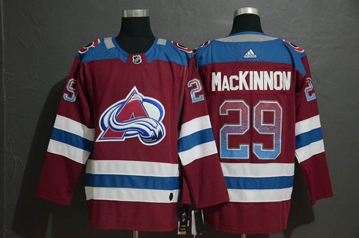 NHL Colorado Avalanche #29 Nathan MacKinnon Red Drift Fashion Adidas Jersey