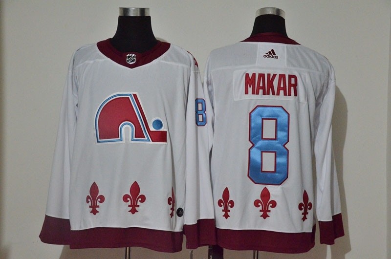 NHL Colorado Avalanche #8 Cale Makar White 2021 Reverse Retro Jersey Adidas jersey