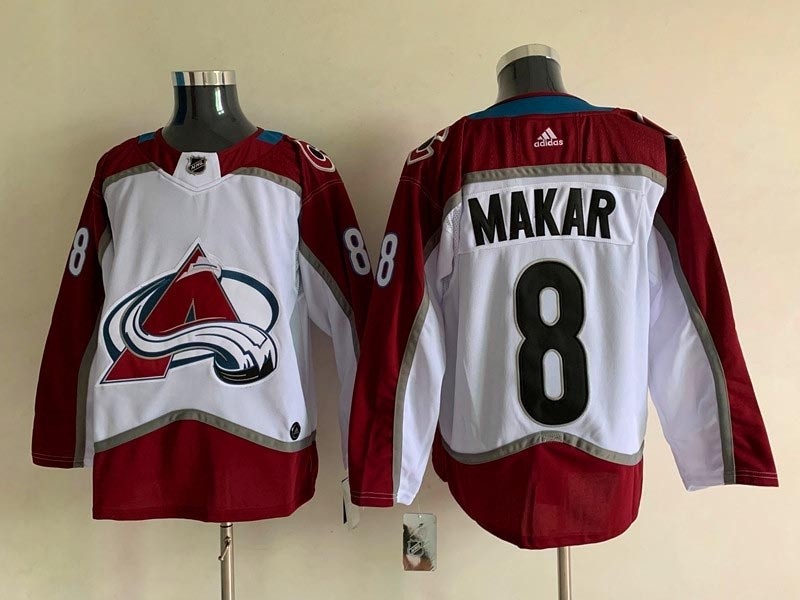 NHL Colorado Avalanche #8 Cale Makar White New Adidas Jersey