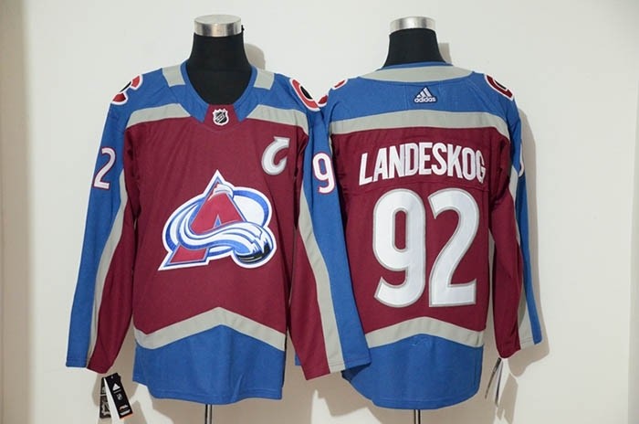 Youth Colorado Avalanche #92 Gabriel Landeskog Red New Adidas Jersey