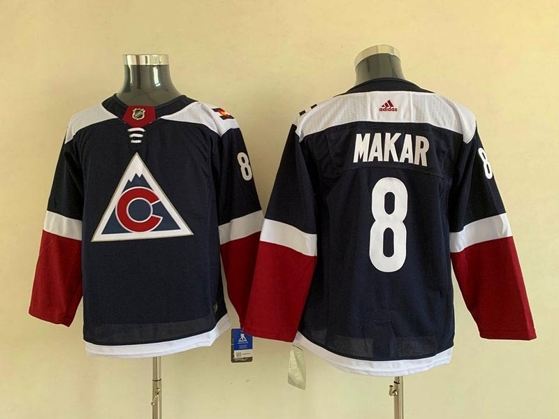 Youth Colorado Avalanche #8 Cale Makar Navy Alternate Adidas Jersey