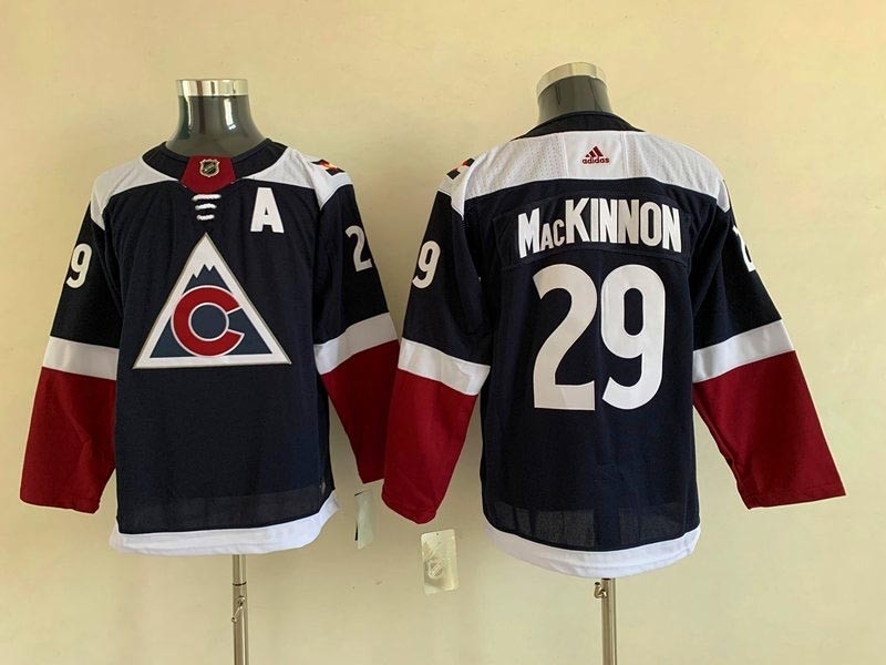 Youth Colorado Avalanche #29 Nathan MacKinnon Navy Alternate Adidas Jersey