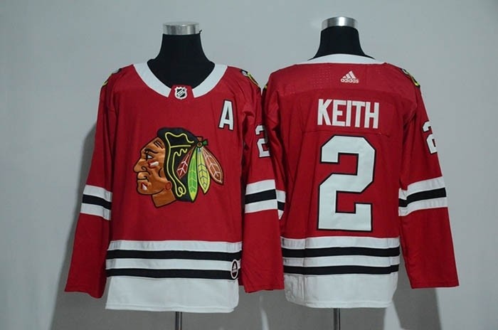 NHL Chicago Blackhawks #2 Duncan Keith Red Adidas Jersey