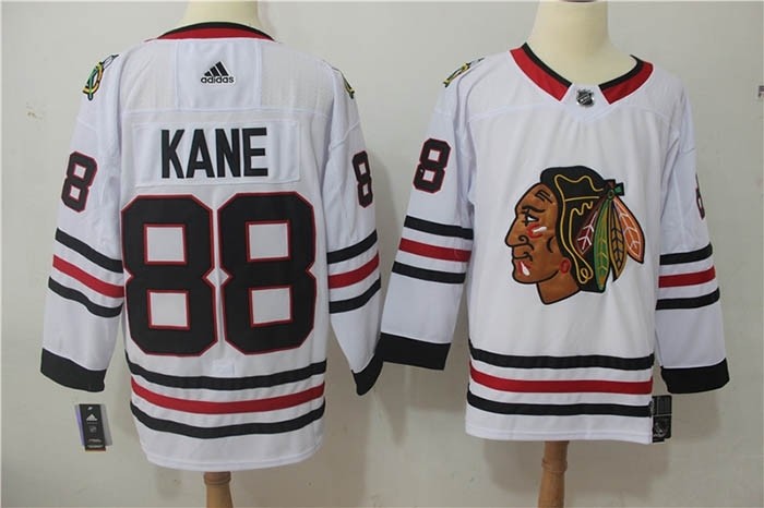 NHL Chicago Blackhawks #88 Patrick Kane White Adidas Jersey