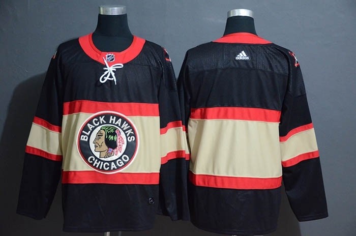 NHL Chicago Blackhawks Blank Black New Third Adidas Jersey