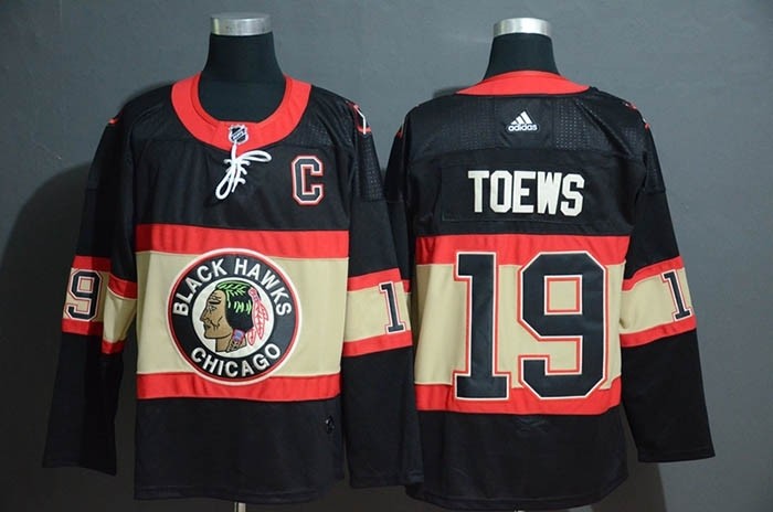 NHL Chicago Blackhawks #19 Jonathan Toews Black New Third Adidas Jersey