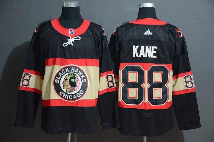 NHL Chicago Blackhawks #88 Patrick Kane Black New Third Adidas Jersey