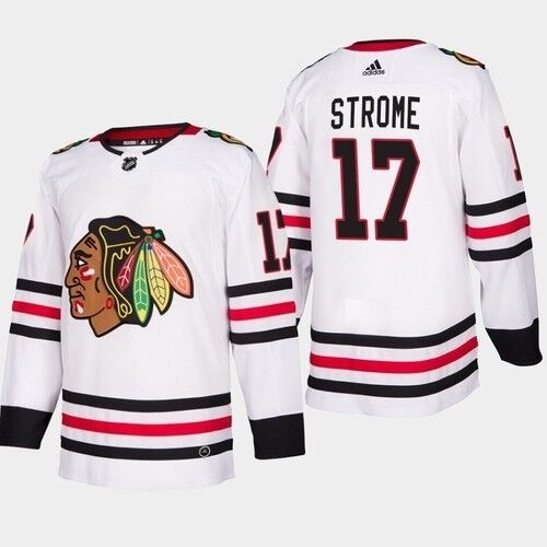 NHL Chicago Blackhawks #17 Dylan Strome White Adidas Jersey