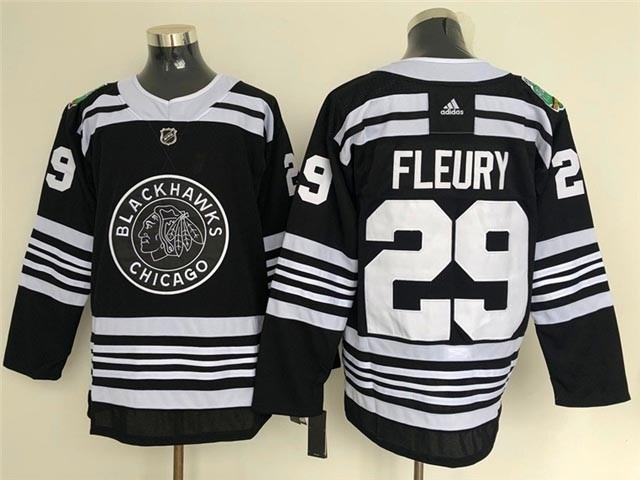 NHL Chicago Blackhawks #29 Marc-Andre Fleury black 2019 Winter Classic Jersey