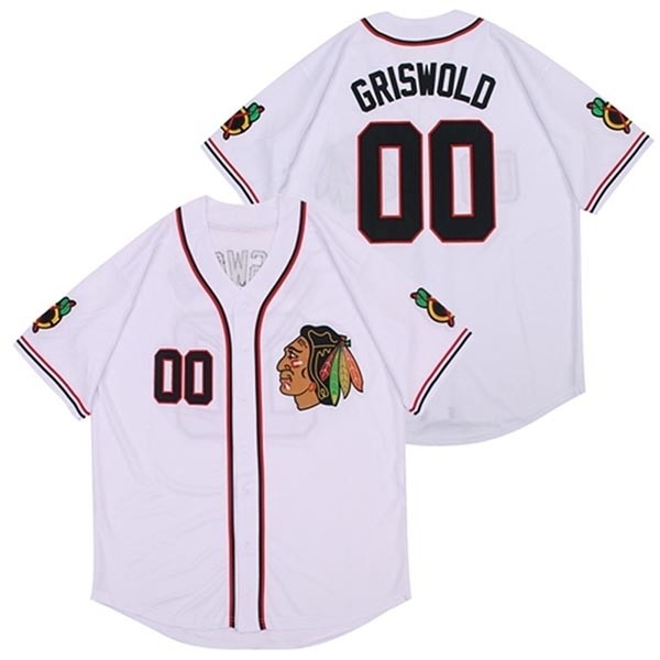 NHL Chicago Blackhawks  #00 Clark Griswold White Cool Base Stitched Baseball Jersey