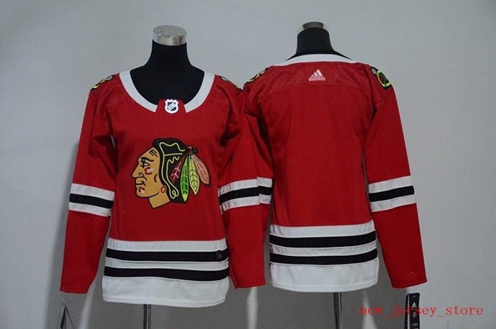 Women Chicago Blackhawks Red Adidas Jersey