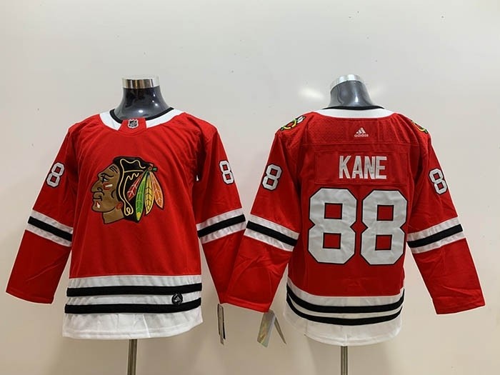 Youth Chicago Blackhawks #88 Patrick Kane Red Adidas Jersey