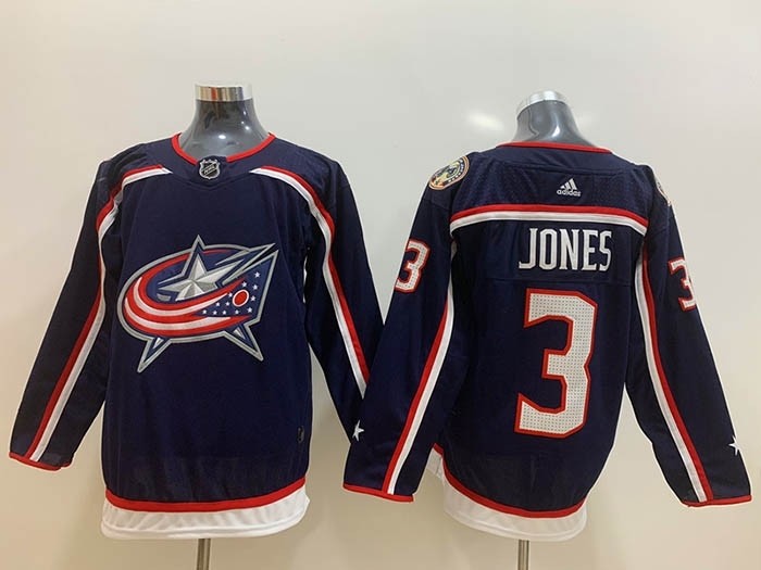 NHL Columbus Blue Jackets #3 Seth Jones Navy Adidas Jersey